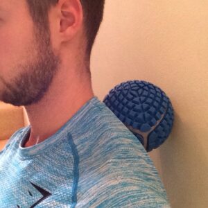 Massage balls are great to ease neck tightness